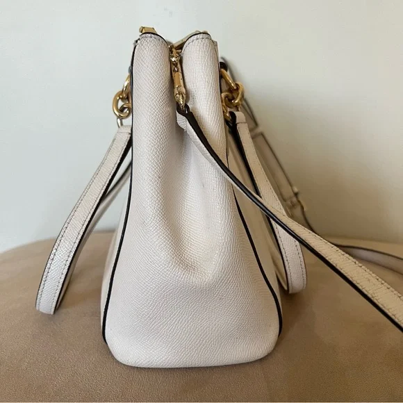 COACH NEW YORK Crossbody and Shoulder Bag with Gold Hardware- Cream Color - Picture 5 of 9